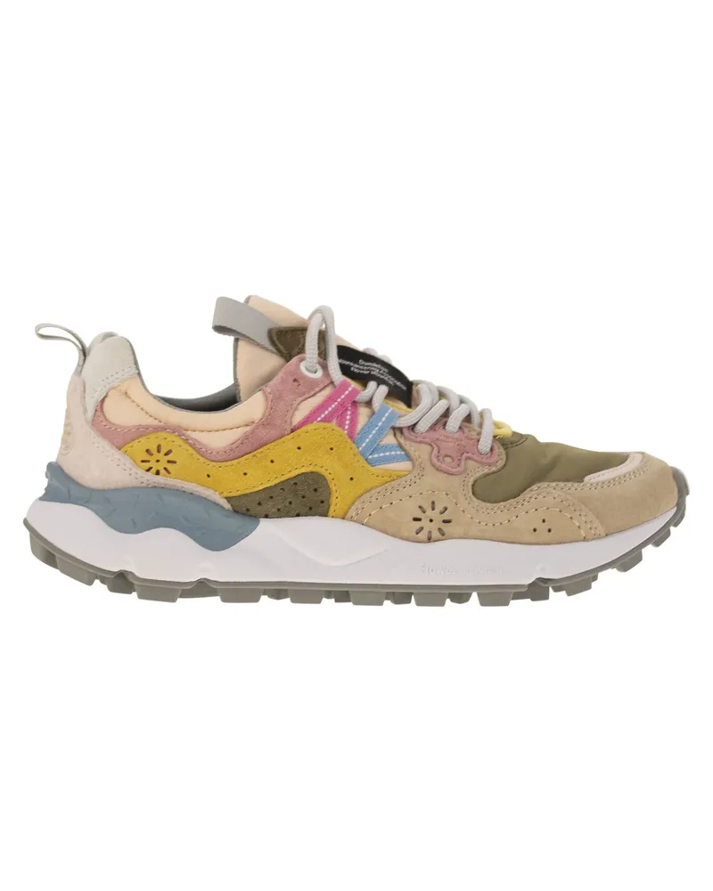 Flower MOUNTAIN Yamano 3 Turnschuhe im Wildleder und technischen Stoff Pink