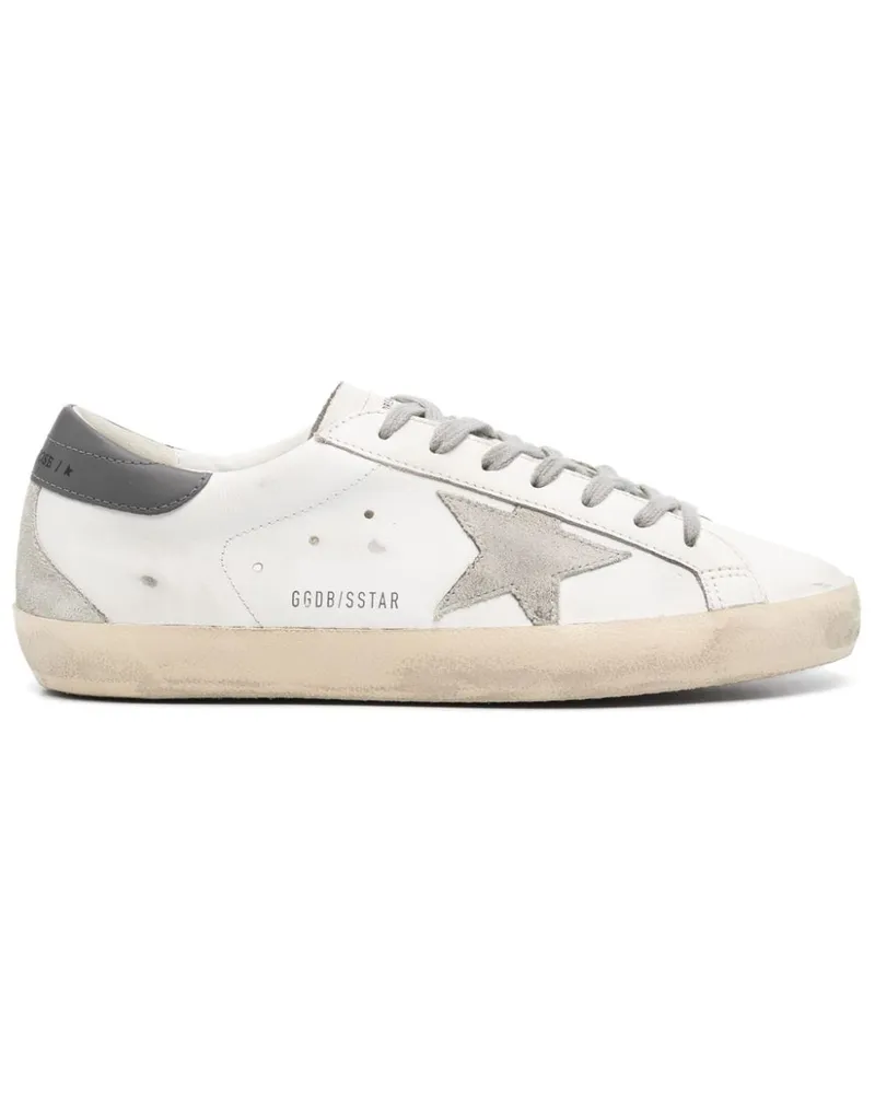 Golden Goose Golden Gänse Superstar Leder -Sneaker Grey