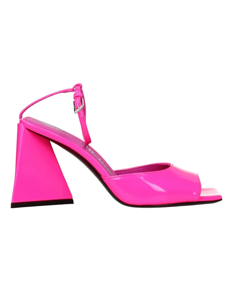 ATTICO Die Attico-Frauens Sandalen Rosa Leder/Fluoreszierendes Rosa -