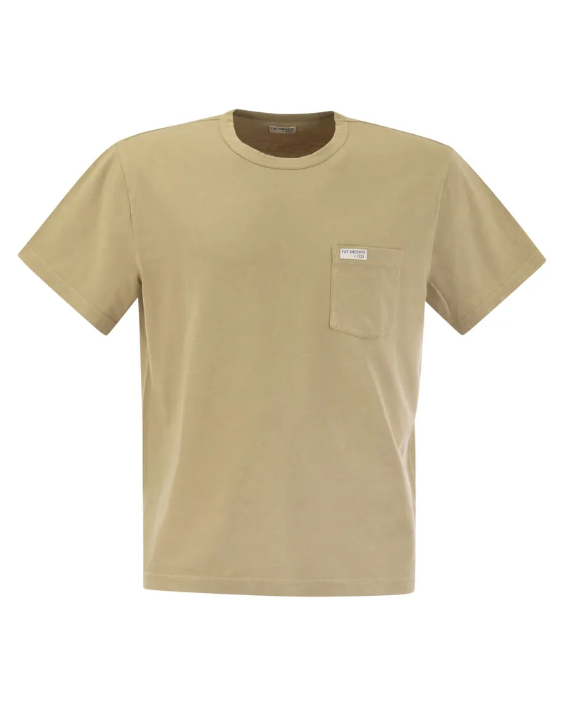 Fay T -Shirt Fay Archiv Cream