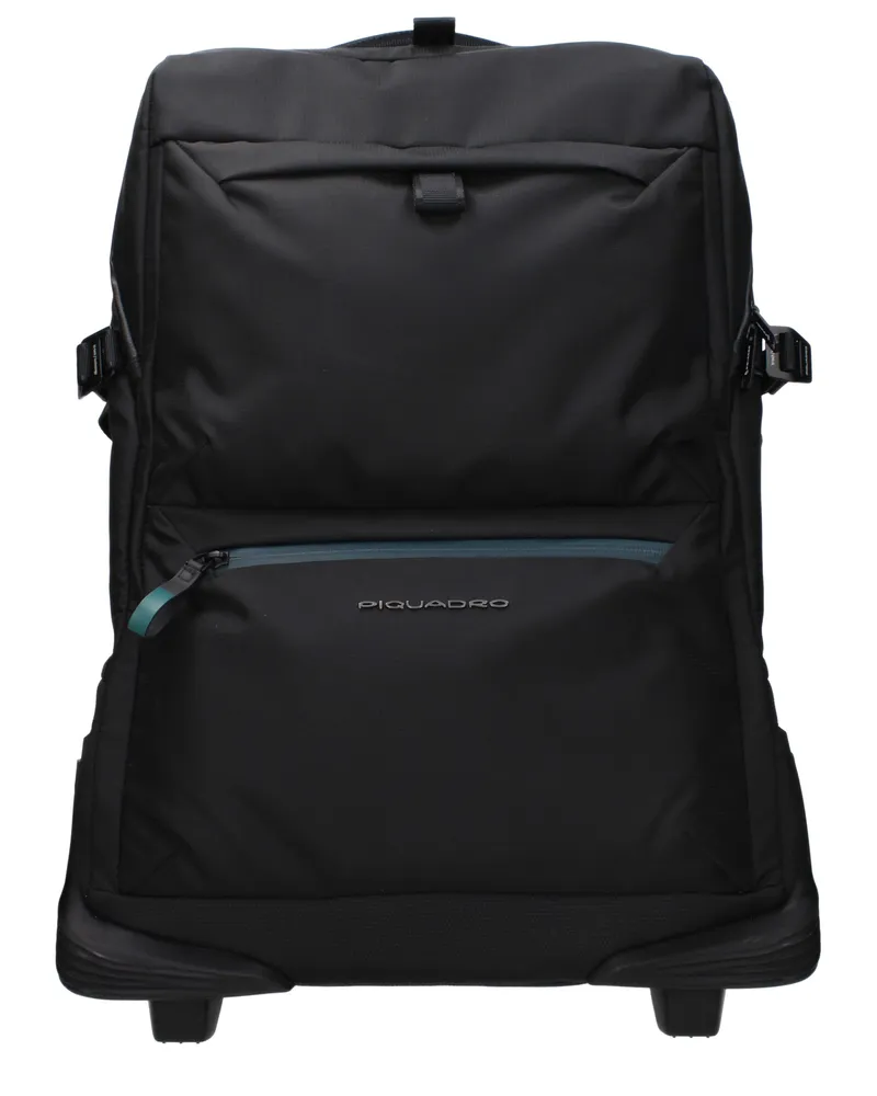 Piquadro 40l Trolley Herrens Stoff Schwarz/Marineblau -