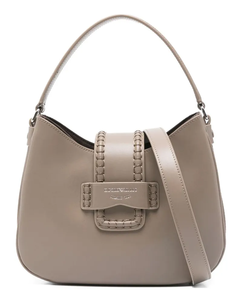 Emporio Armani Small Leder Umhängetasche Dove
