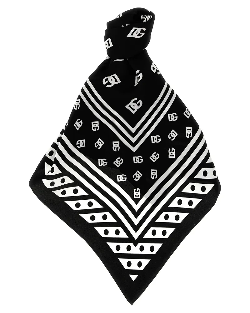 Dolce & Gabbana Logo -Schal Weiß