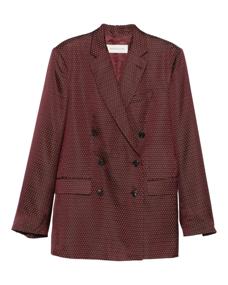 Dries van Noten DRIES VAN NERN BAFYA Doppelbrustte Jacke 358	burgundy