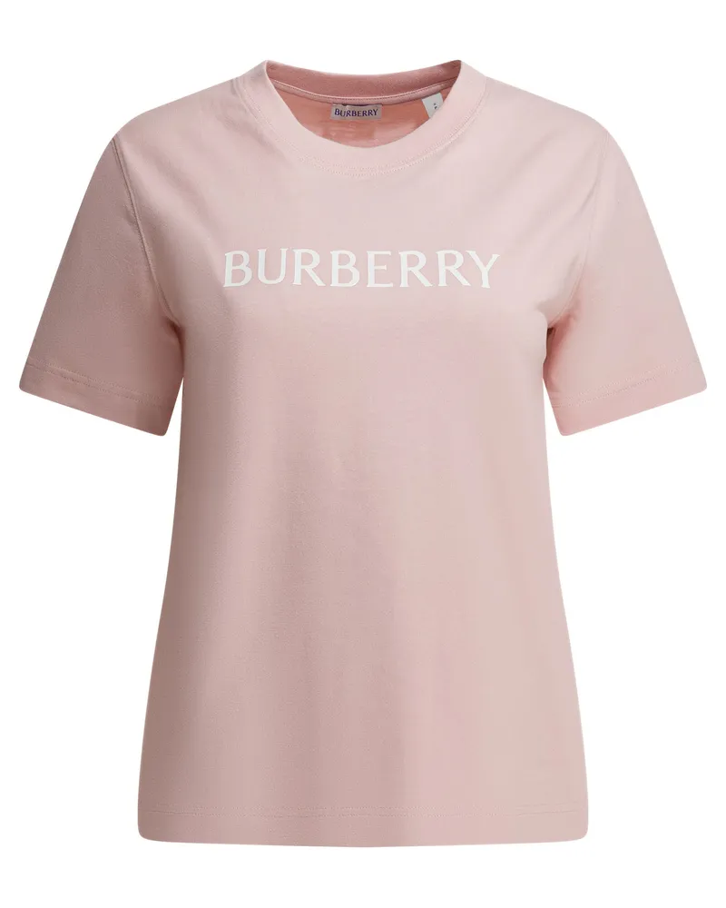 Burberry Baumwoll-T-Shirt mit Logo Pink