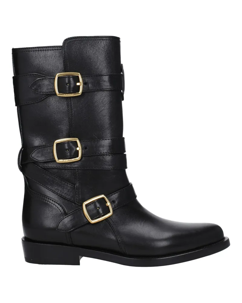 Celine Céline Lyra Damens Stiefel aus schwarzem Leder -