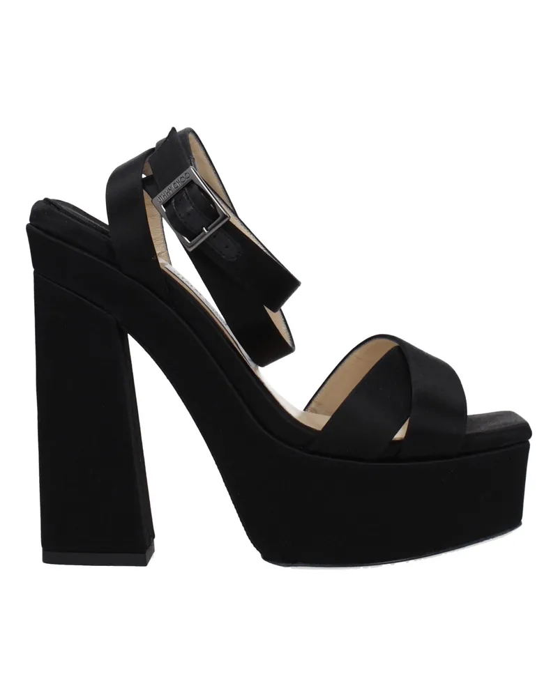 Jimmy Choo Gaia Damens Sandalen Satin Schwarz -