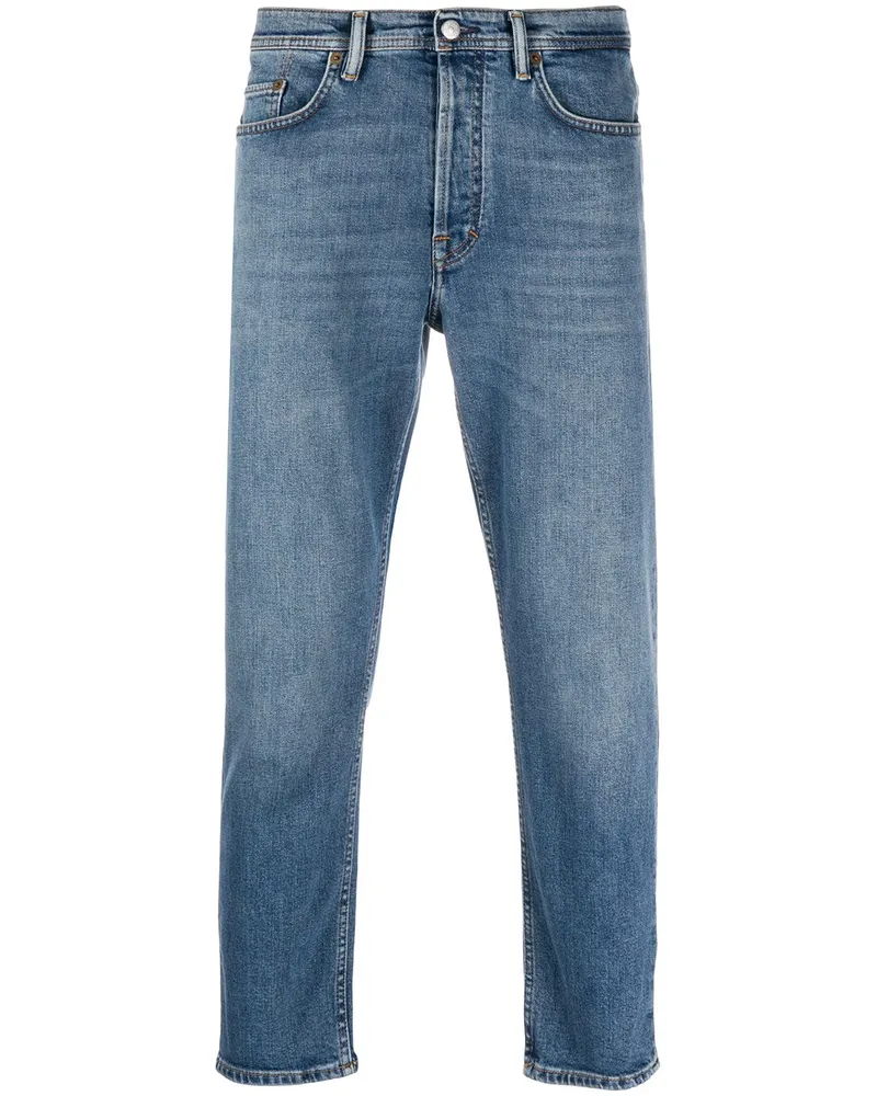Acne Studios Bio -Baumwoll -Denim Slim Jeans Blue