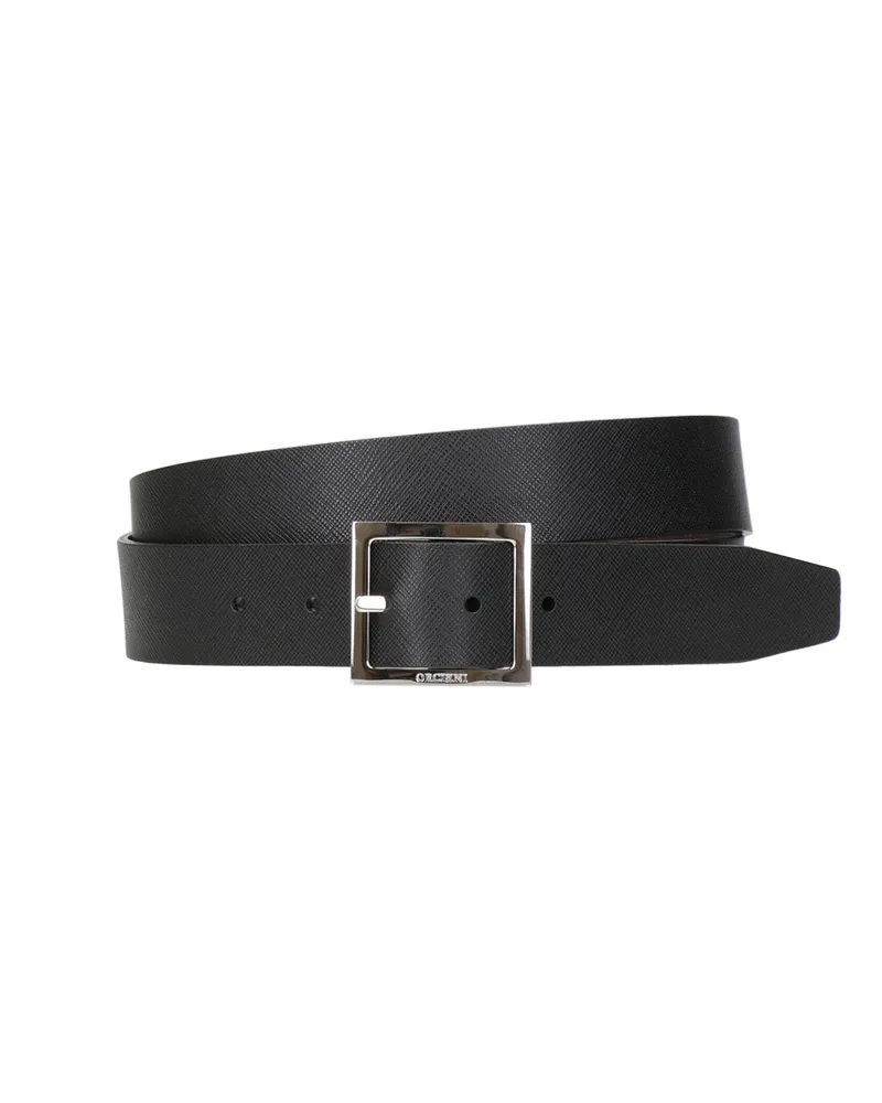 Orciani Gürtel schwarz+braun Black+brown