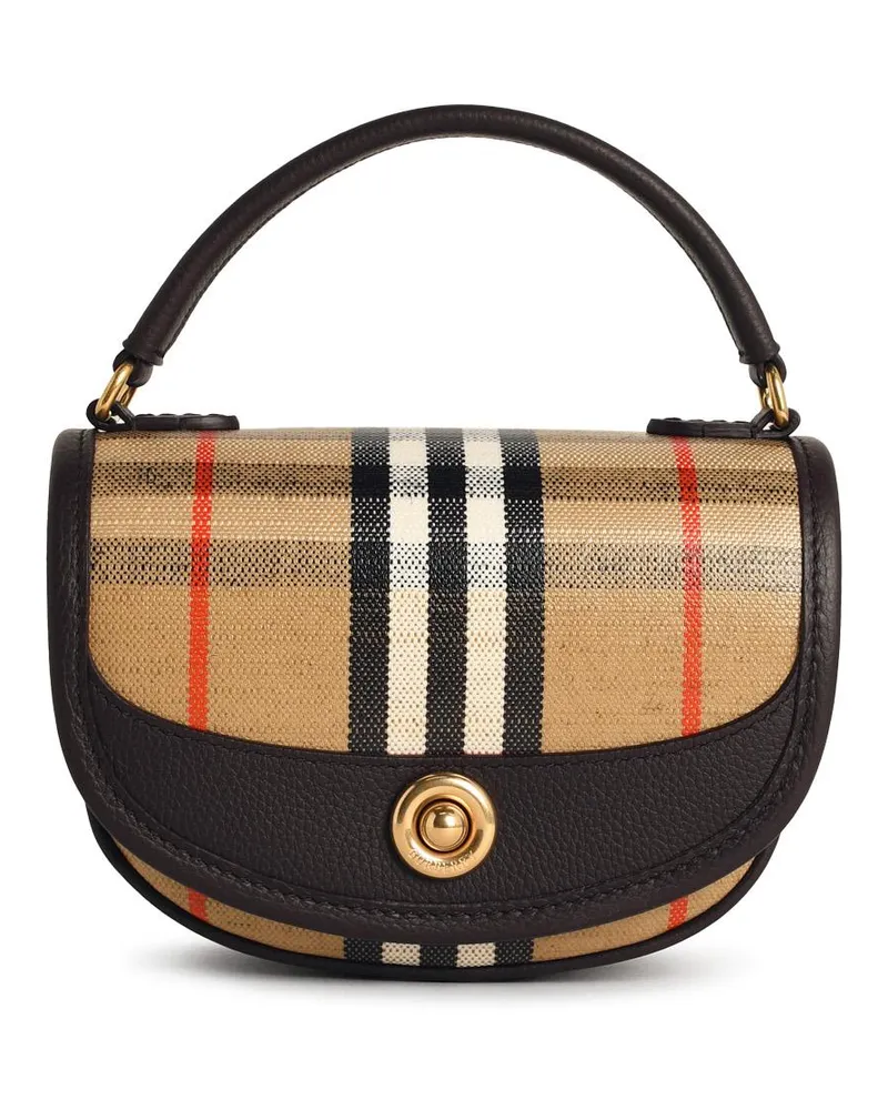 Burberry Mini 'Highlands' Bag in Sandbaumwollmischung Beige