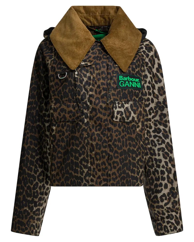 Barbour Barbour X Ganni Wachsjacke Black