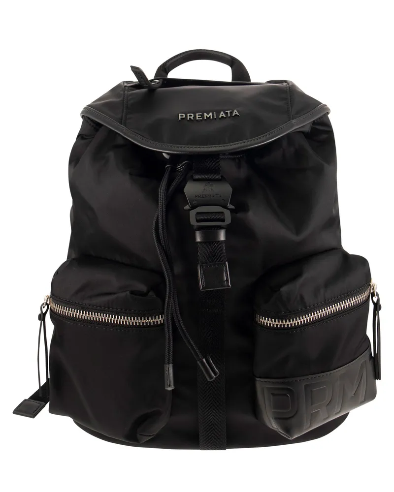 Premiata Premata Lyn Rucksack mit Taschen Schwarz