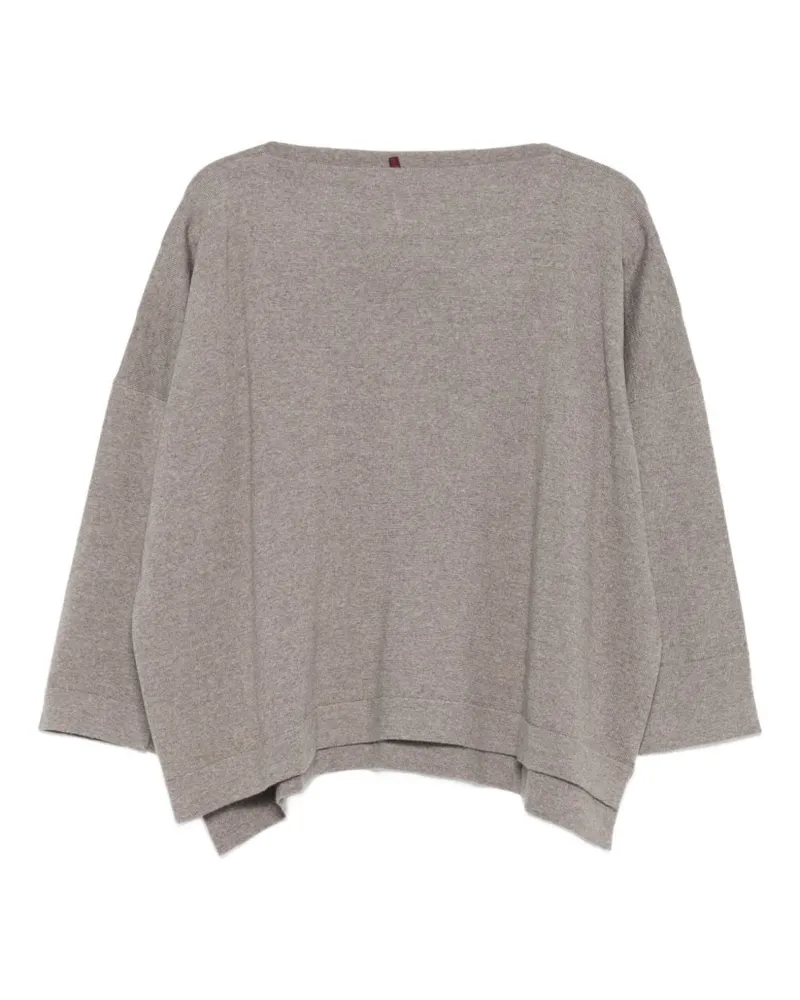 Daniela Gregis Wollboothalspullover Beige
