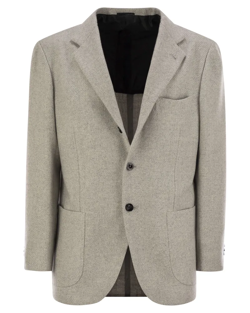 Kiton Single Breasted Cashmere Jacke Light