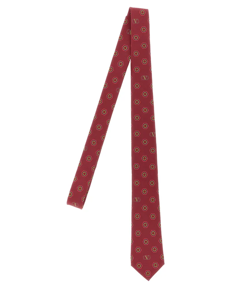 Valentino Garavani Valentino Garavani Seidenkrawatte Red