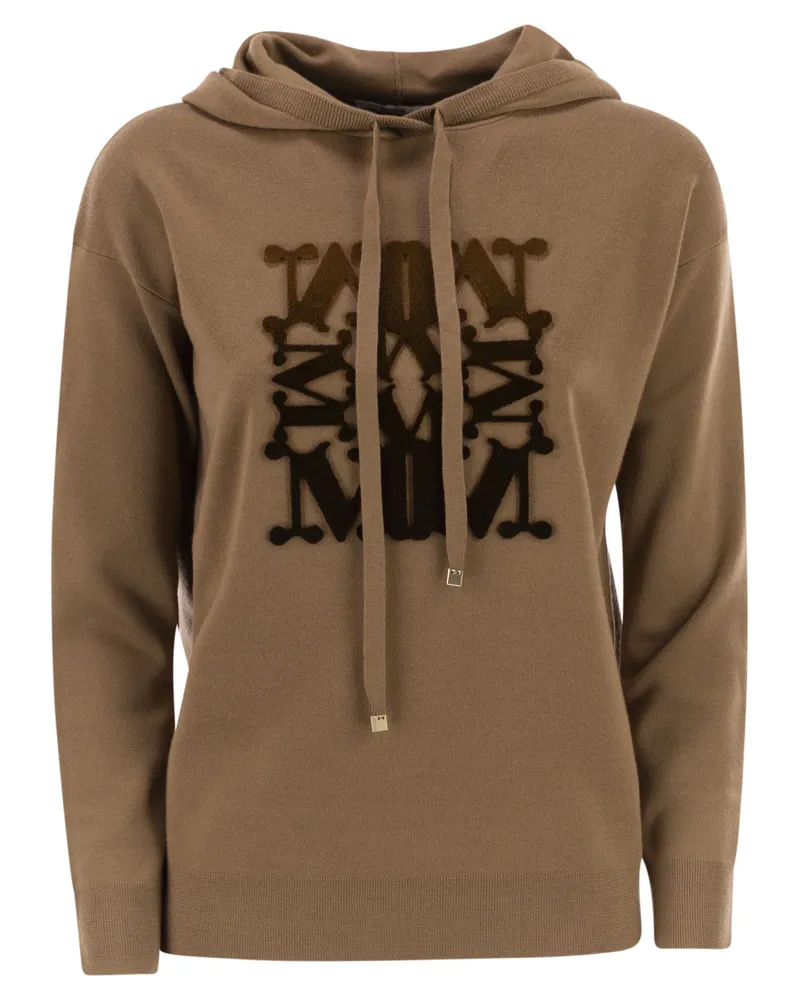 Max Mara Taddeo Sweatshirt aus Wollgarn Camel