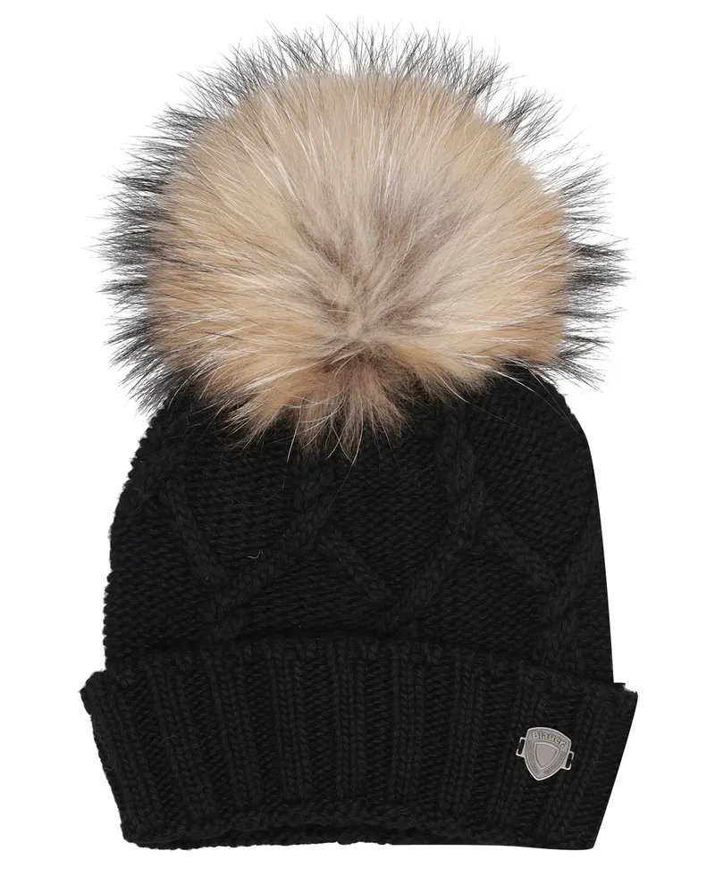 Blauer Hüte schwarz Black