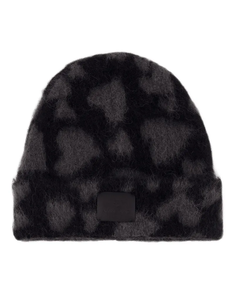 Anine Bing Elia Beanie  Wolle schwarz Schwarz