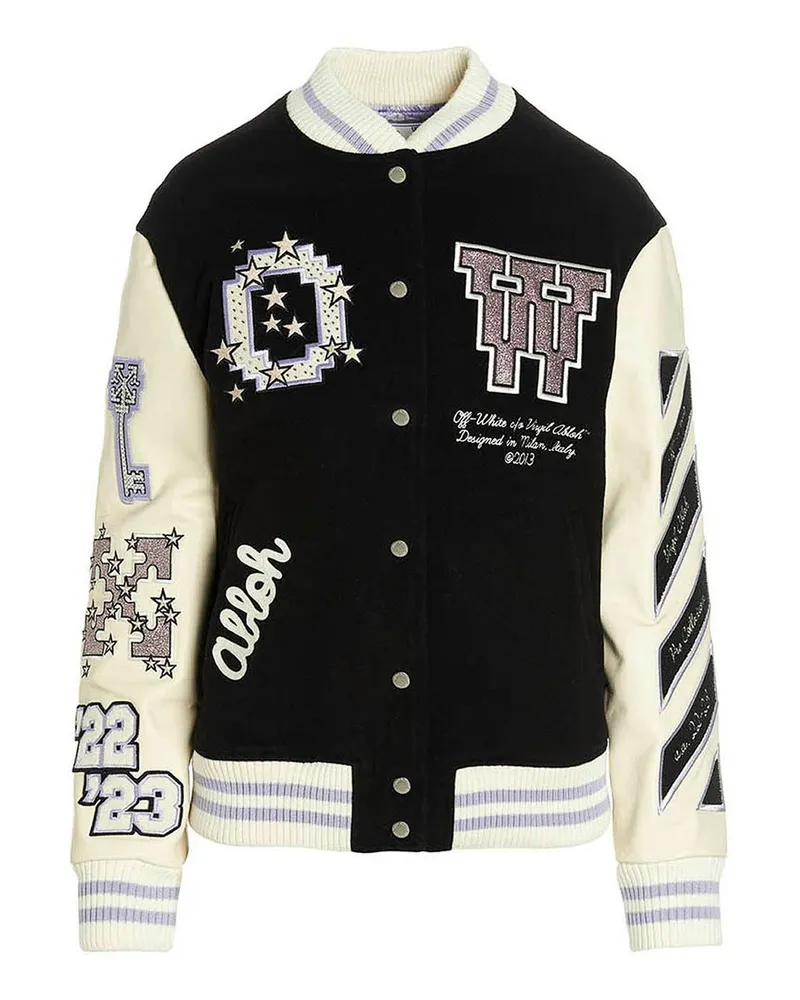 OFF-WHITE Off White Woll Bomber Jacke Schwarz
