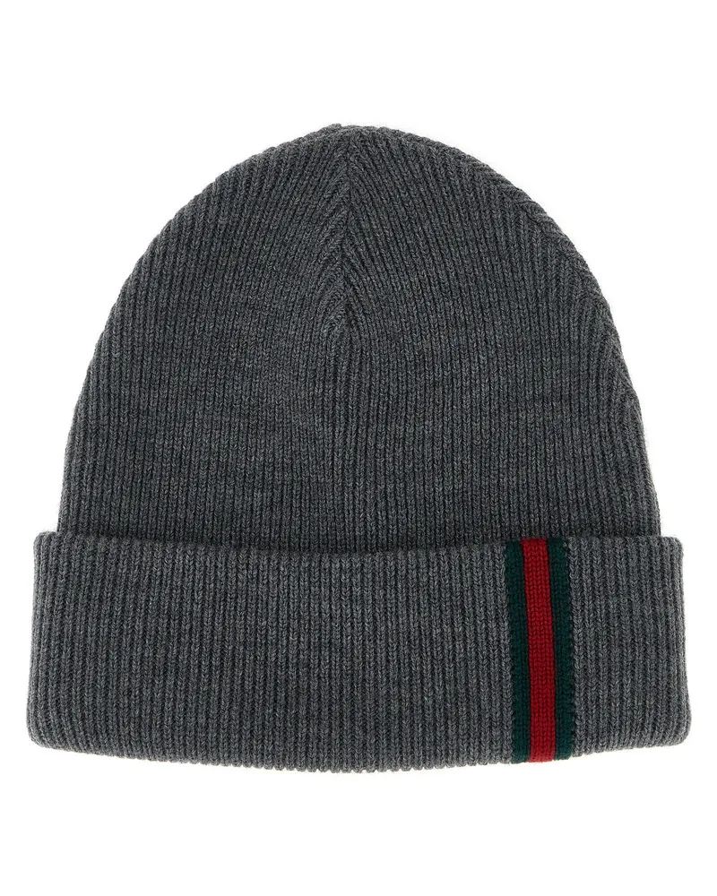 Gucci Web-Detail-Mütze Gray