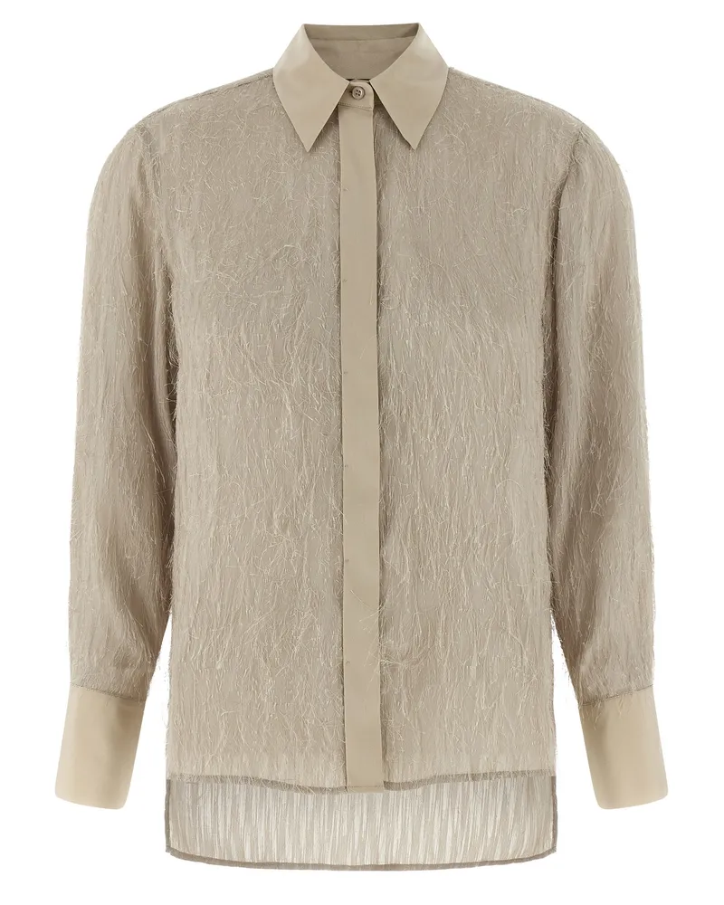 Peserico Fil Coupé Shirt Beige