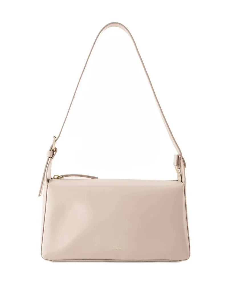 A.P.C. Virginie Baguette Bag  Ledermond grau Grau