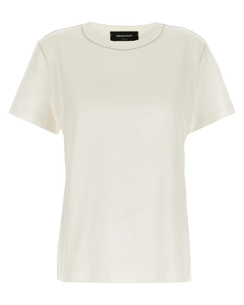 Fabiana Filippi Filo Diamante' T -Shirt White
