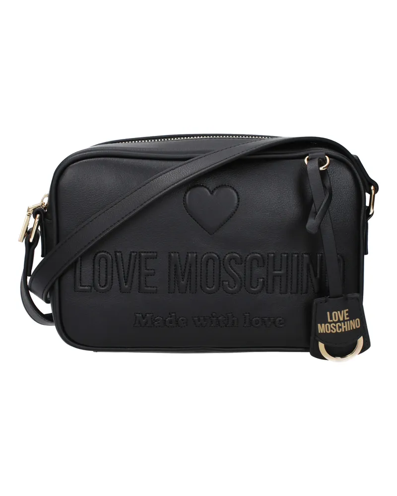 Moschino Damens Umhängetaschen Polyurethan Schwarz -