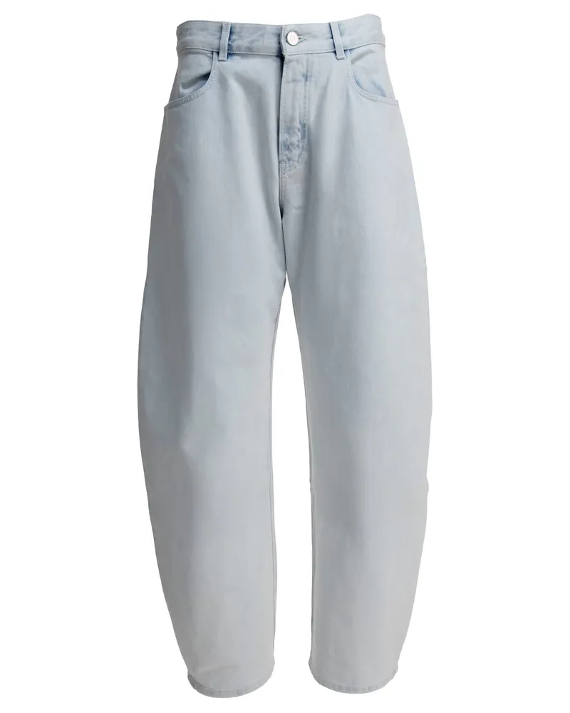 Alaïa Abgerundete -Jeans mit niedriger Taille Light