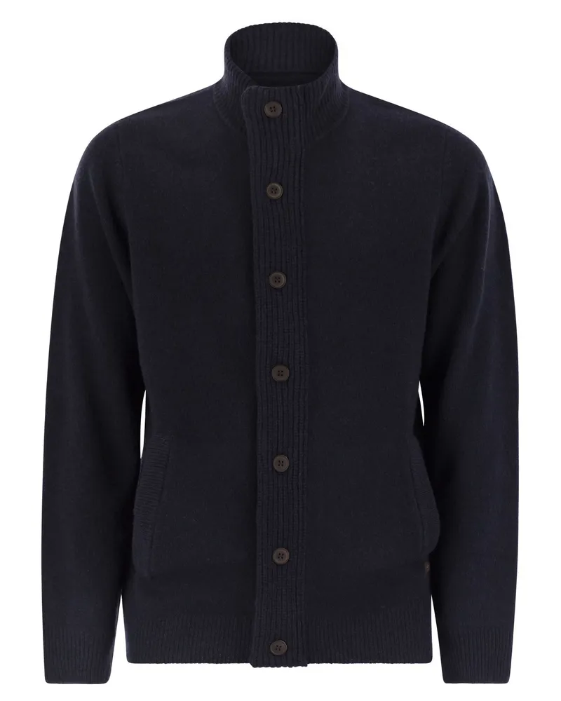 Barbour Reißverschluss -Jumper -Patch Blue