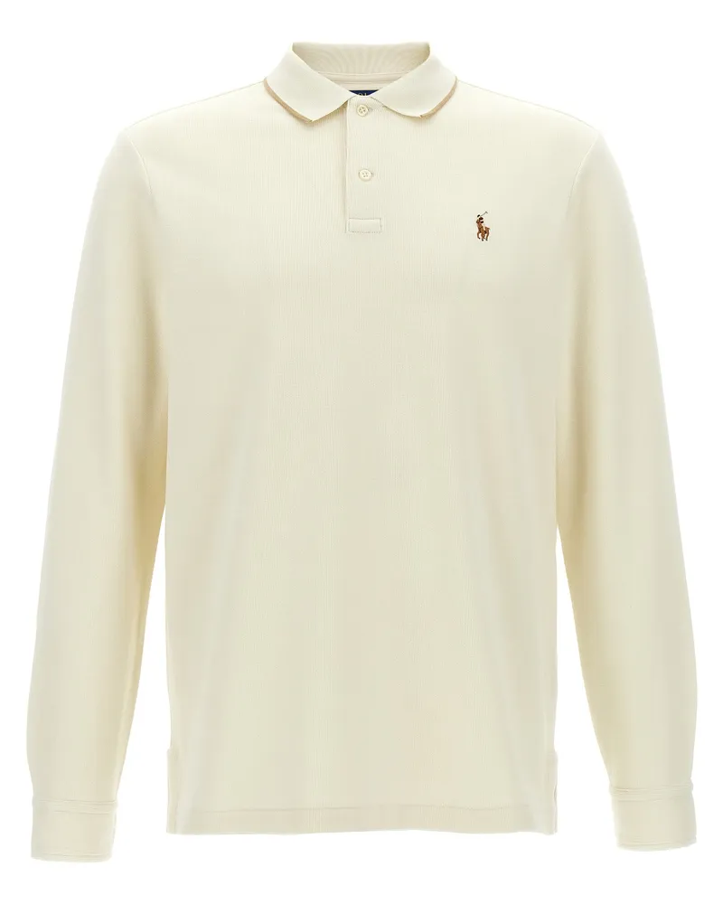 Ralph Lauren Fleece Cotton Polo -Hemd Beige