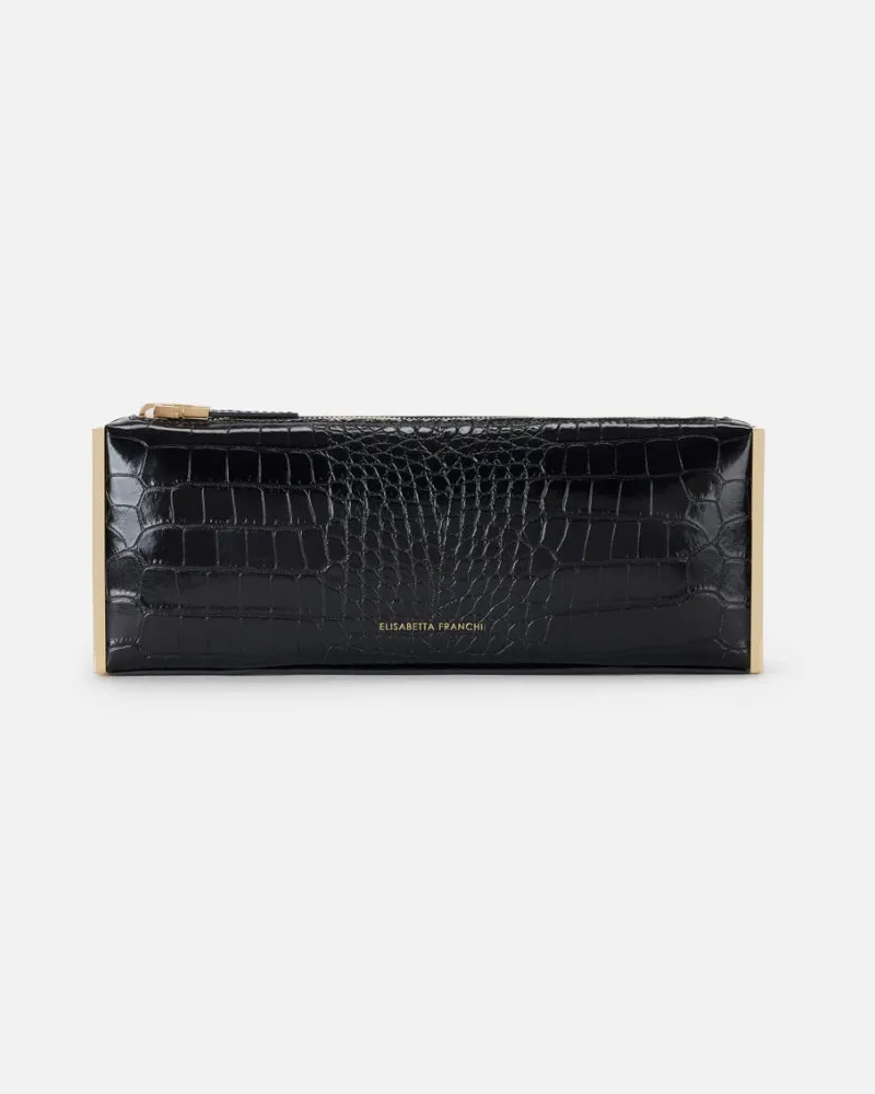 Elisabetta Franchi Baguette mit Reißverschluss Black
