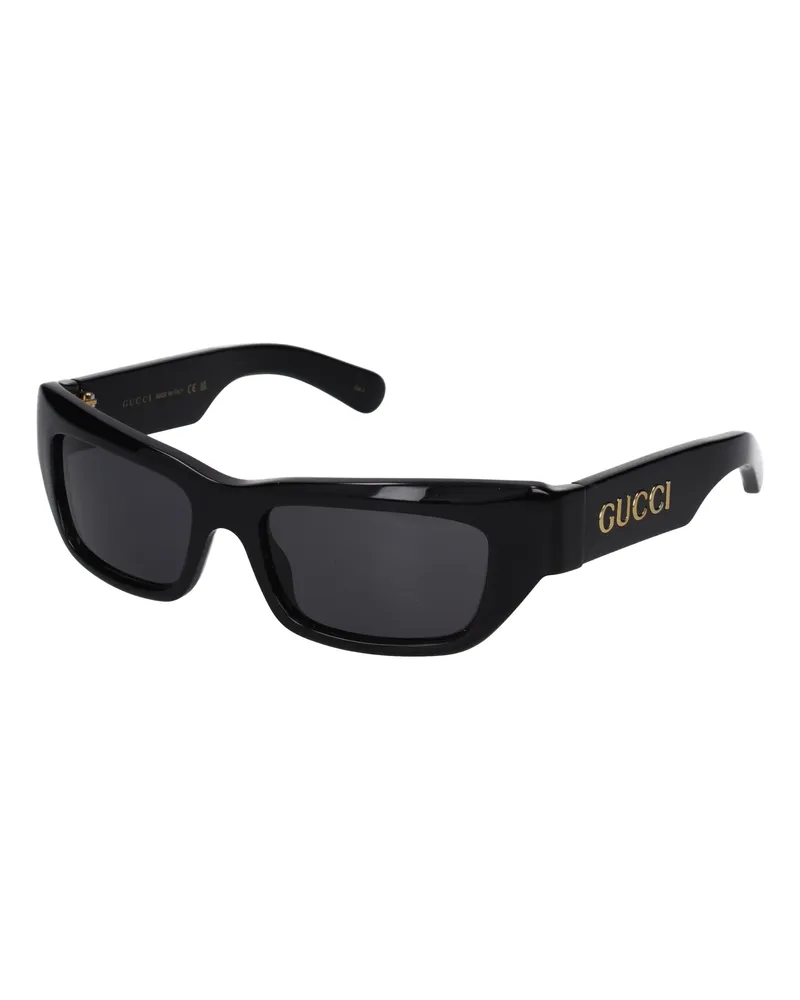 Gucci Herrens Sonnenbrille aus schwarzem Acetat -