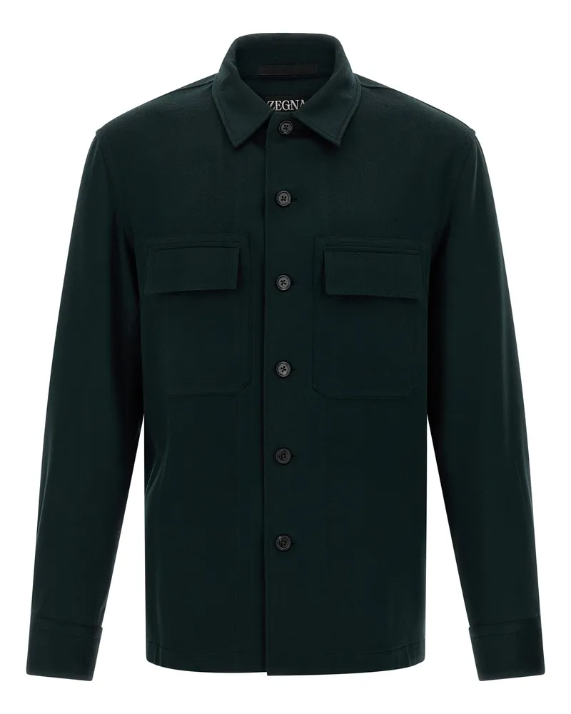 Ermenegildo Zegna Alba' Hemd Green