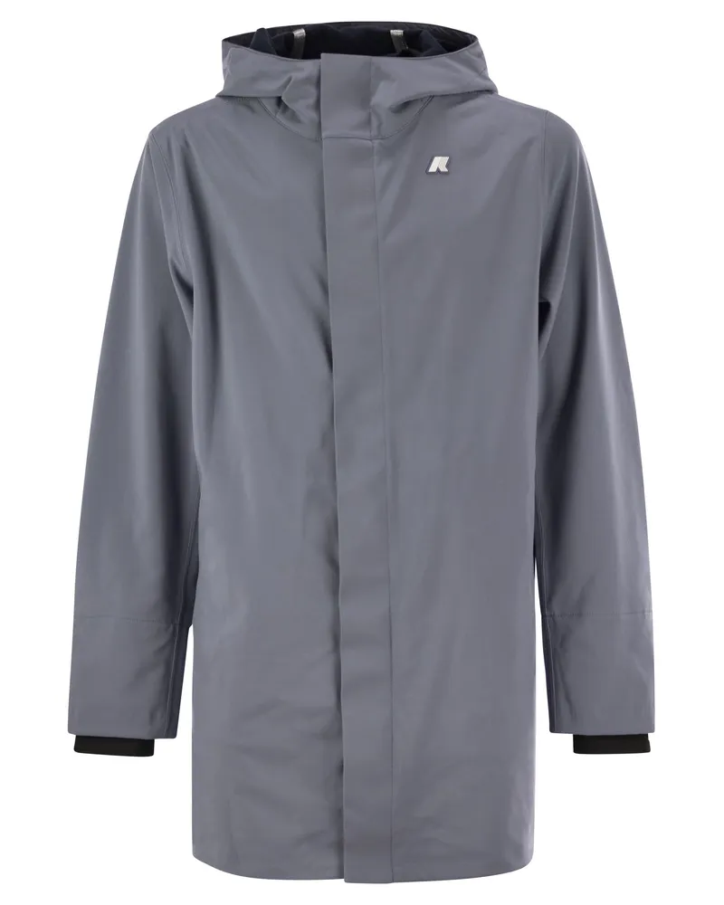 K-Way MARLYN BONDED WASGERFORTE JACKEN mit Kapuze Grey