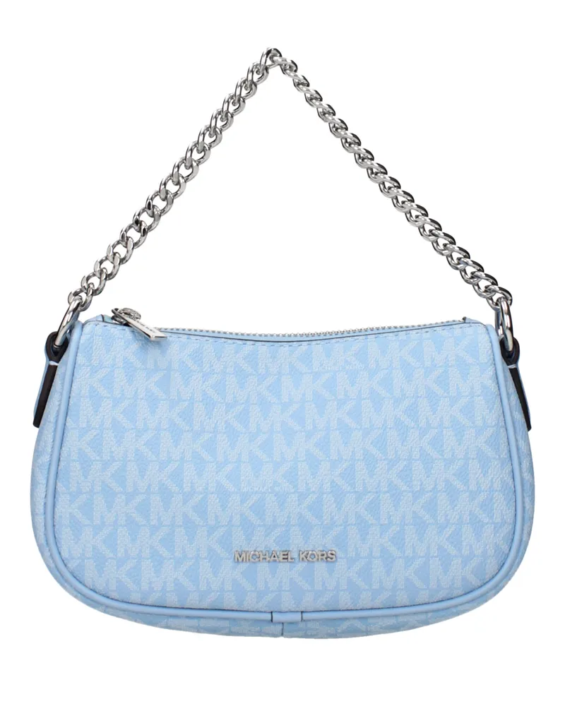 Michael Kors Carmela Handtasche für Damen Stoff Blau/Soft Sky -