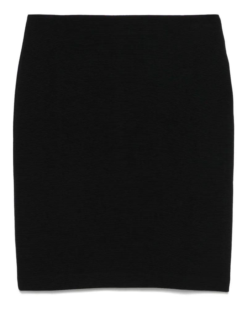 Emporio Armani Cotton Midi Rock Black