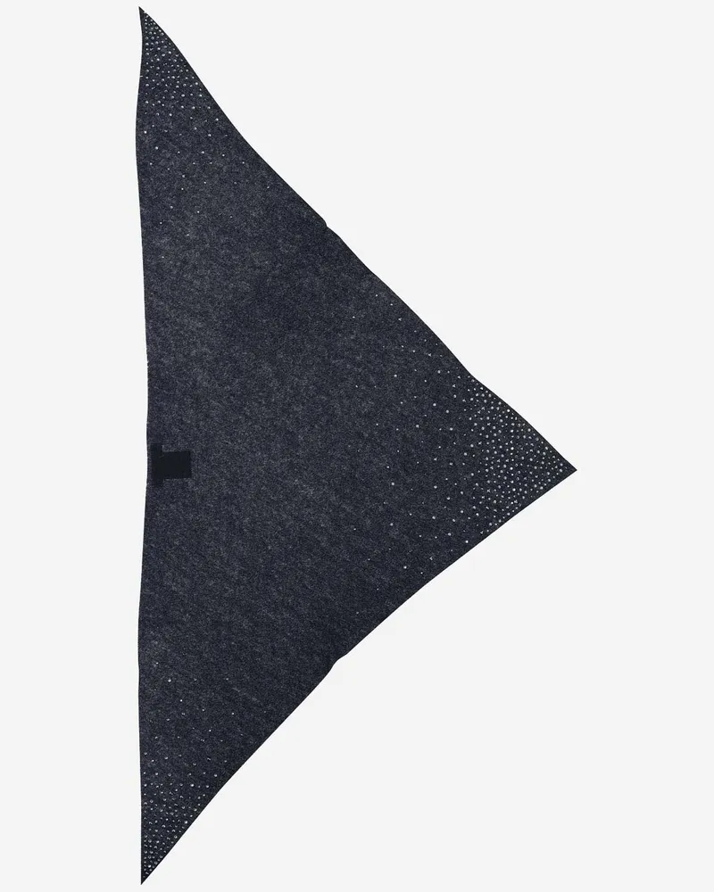 Faliero Sarti Cashmere Schal mit Swarovsky Blau