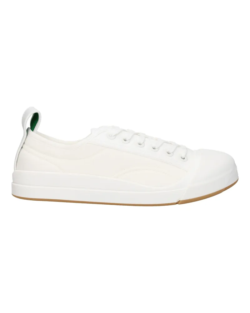 Bottega Veneta Vulcan Herrens Sneakers Stoff Weiß/Optisches Weiß -
