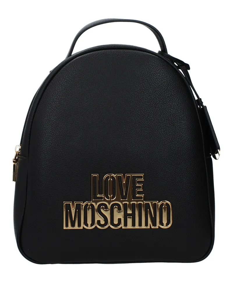 Moschino Rucksäcke und Beutel Damen Polyurethan Schwarz -