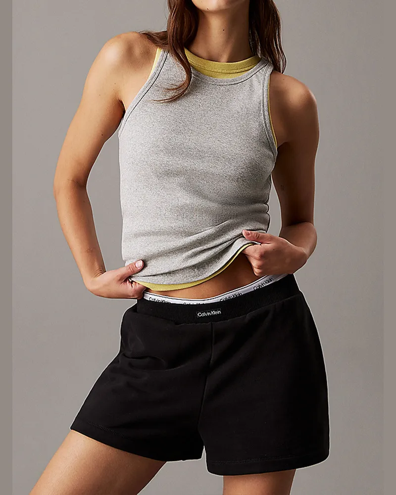 Calvin Klein Slim Rippes Lounge Tank Top Grey
