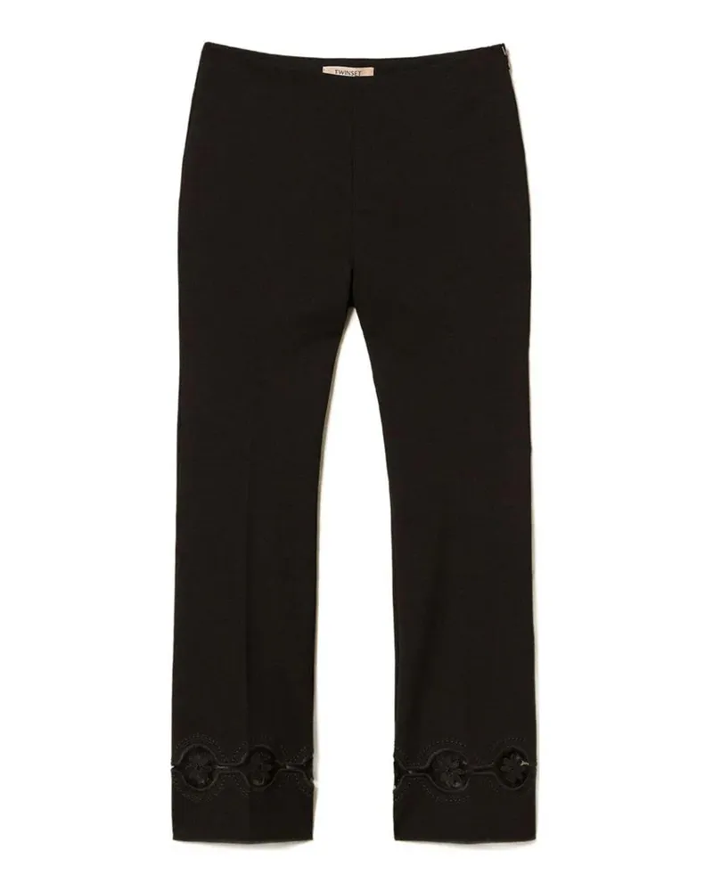 Twin-Set Trousers Black Black