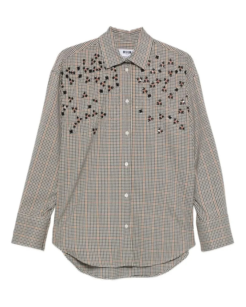 MSGM Shirts Beige Beige