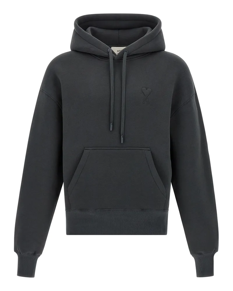 AMI Paris Ami de Coeur' Hoodie Gray
