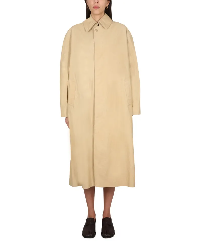 Maison Margiela Utility Style Trench Coat Beige