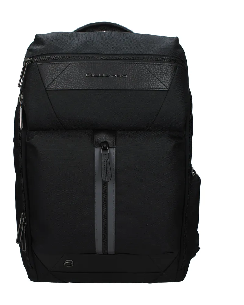 Piquadro Herrens Rucksäcke und Beutel aus schwarzem Stoff -