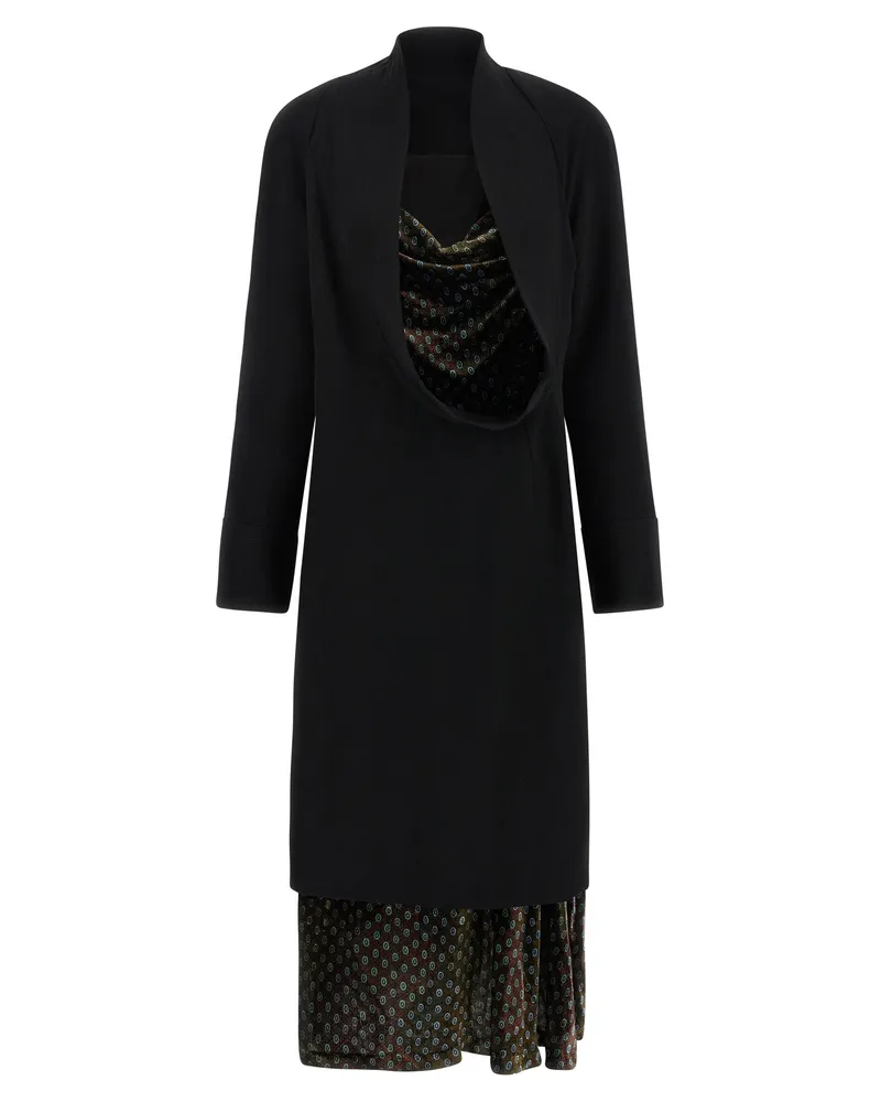 Dries van Noten Delsey“ Kleid Multicolor