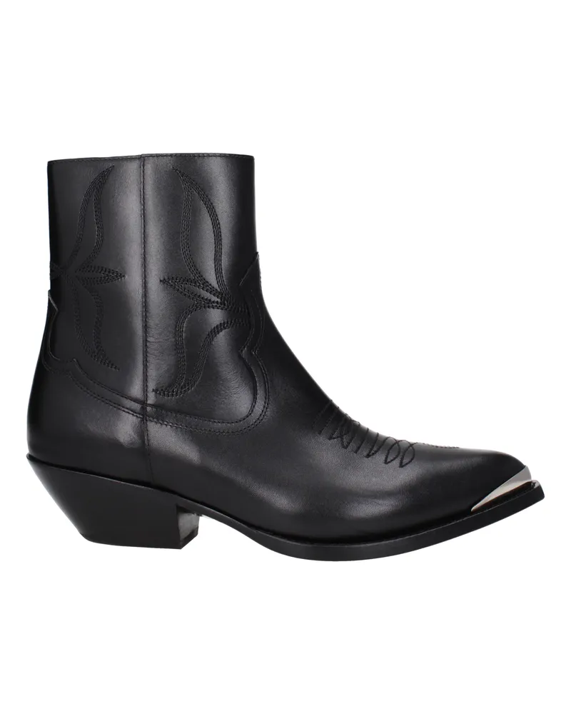 Celine Boots Männer Leder schwarz -