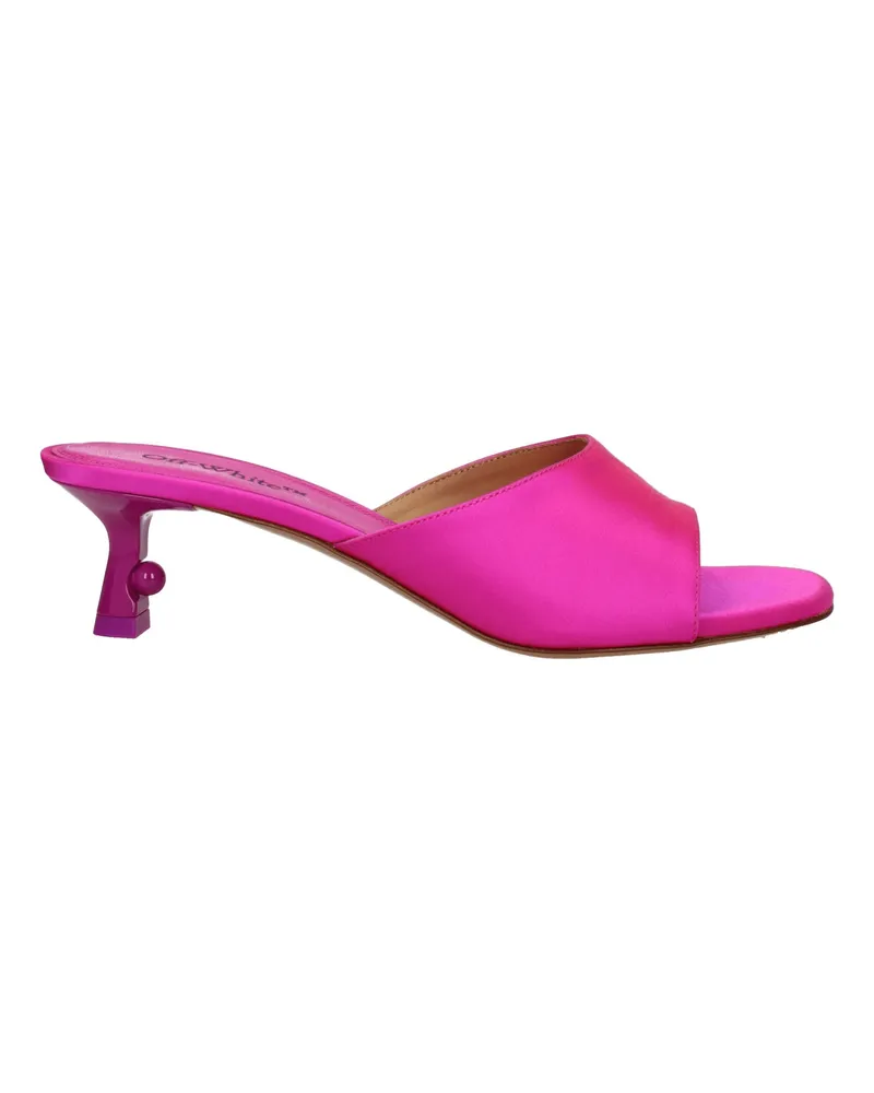 OFF-WHITE Off-weiße Sandalen Frauen Satin Fuxia -