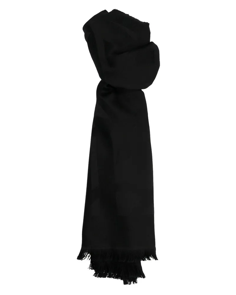 Saint Laurent Monogramm' Schal Schwarz
